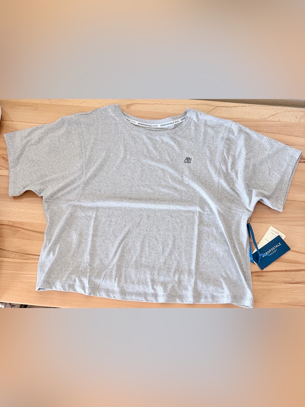 Aeropostale Men’s Heather Gray Short Sleeve Crew Tee